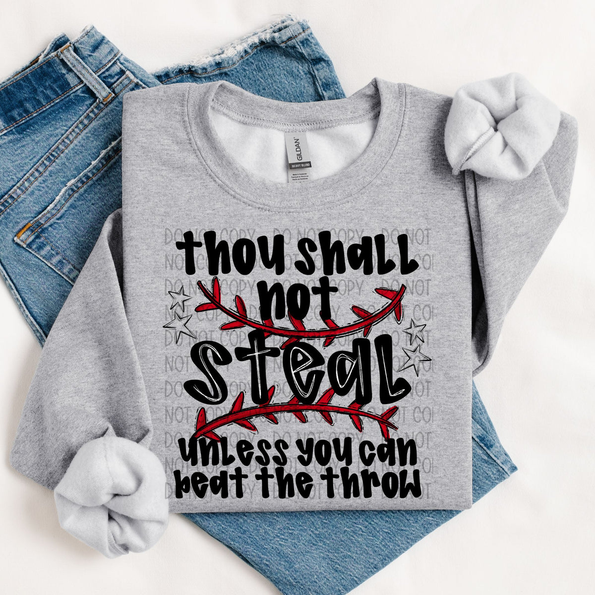 Thou Shall Not Steal - DTF Print - Turtle Dane Co