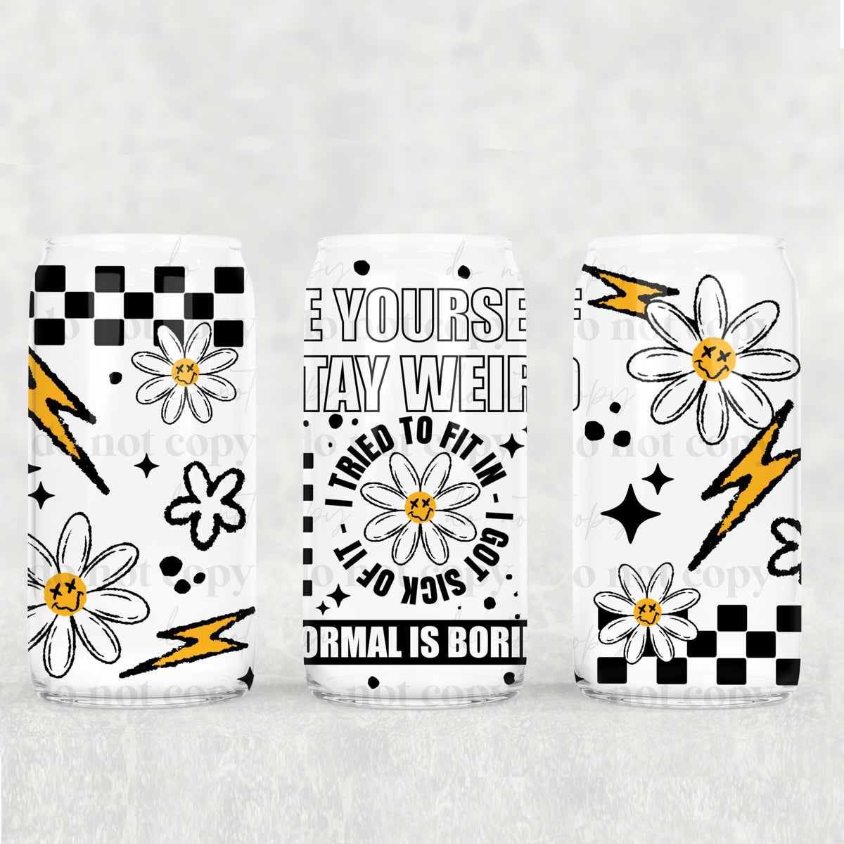 Normal is boring - UV DTF – Turtle Dane Co