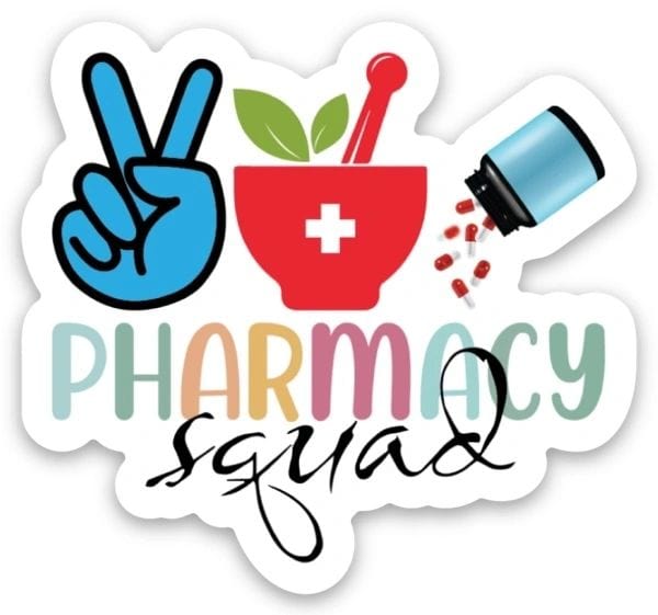 Customs By KC  All Products Pharmacy Squad - Sticker