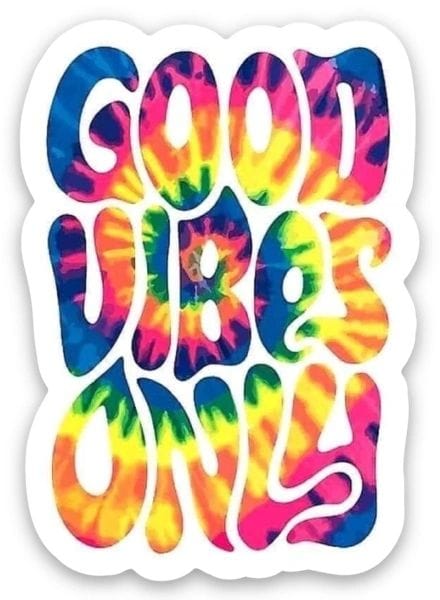 Customs By KC  Good Vibes Only - Sticker