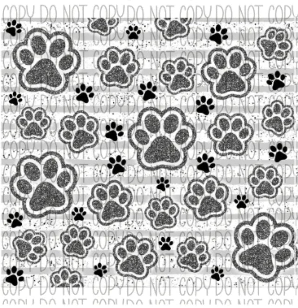 Customs By KC Paw Print Tumbler