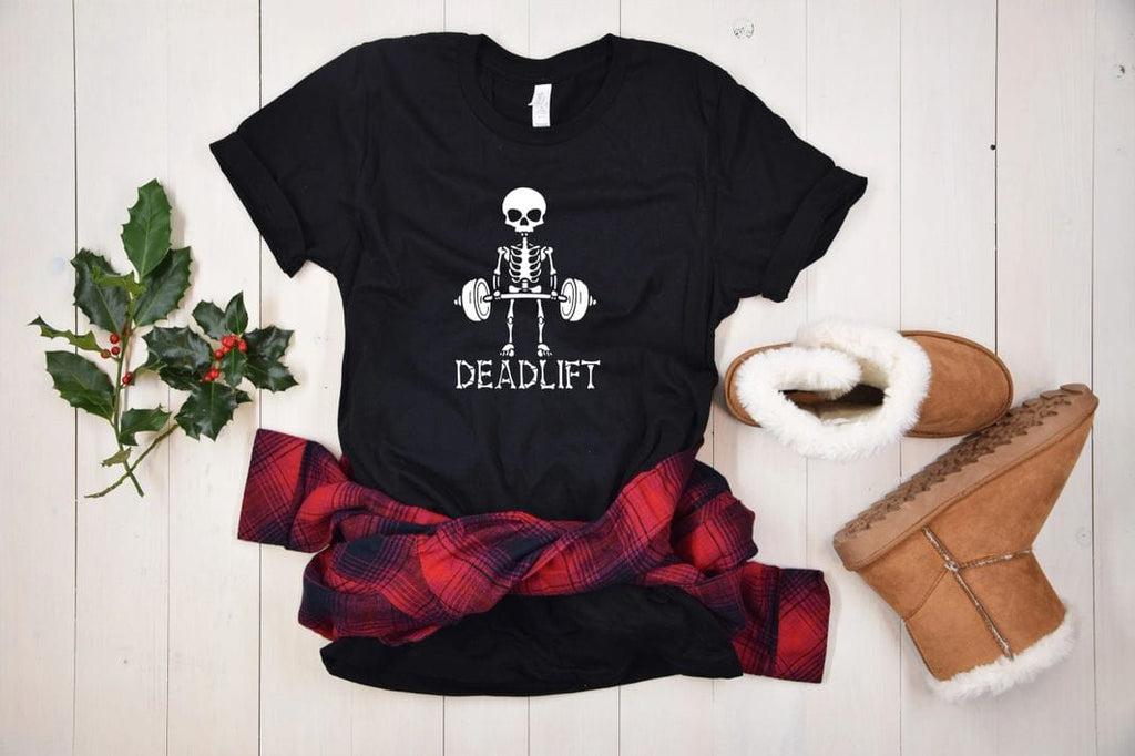 Customs By KC  s / short-sleeveshirt Deadlift Skeleton