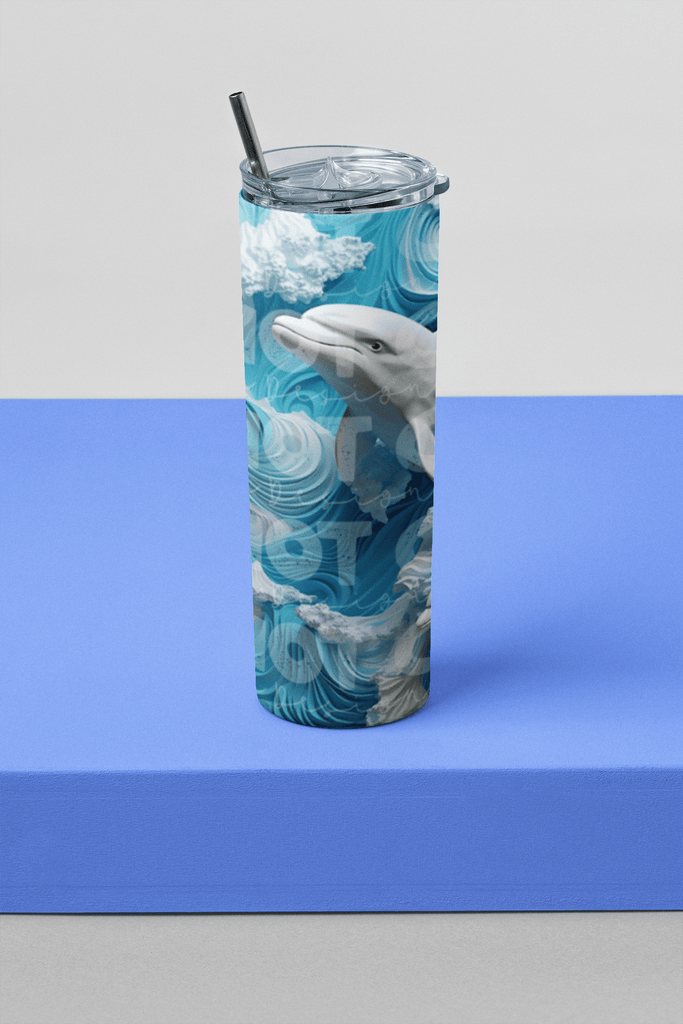 Customs By KC Tumbler 3d Dolphin Tumbler