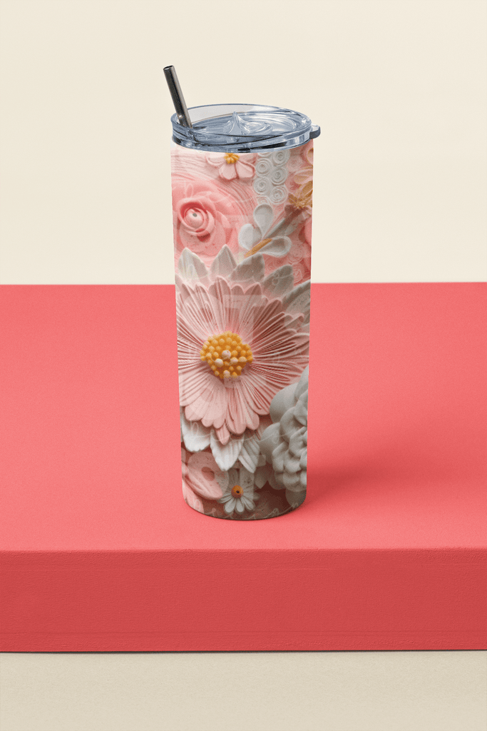 Customs By KC Tumbler 3d Flower Tumbler