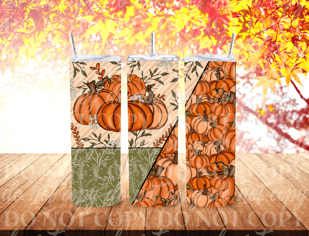 Customs By KC Tumbler Beautiful Pumpkin Patch