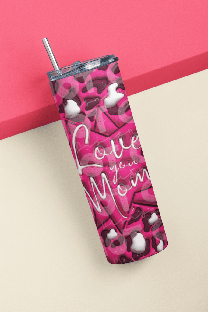 Customs By KC Tumbler Love You Mom Tumbler