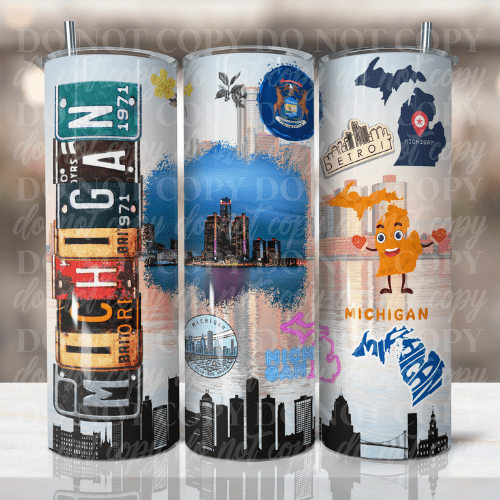 Customs By KC Tumbler Michigan Tumbler