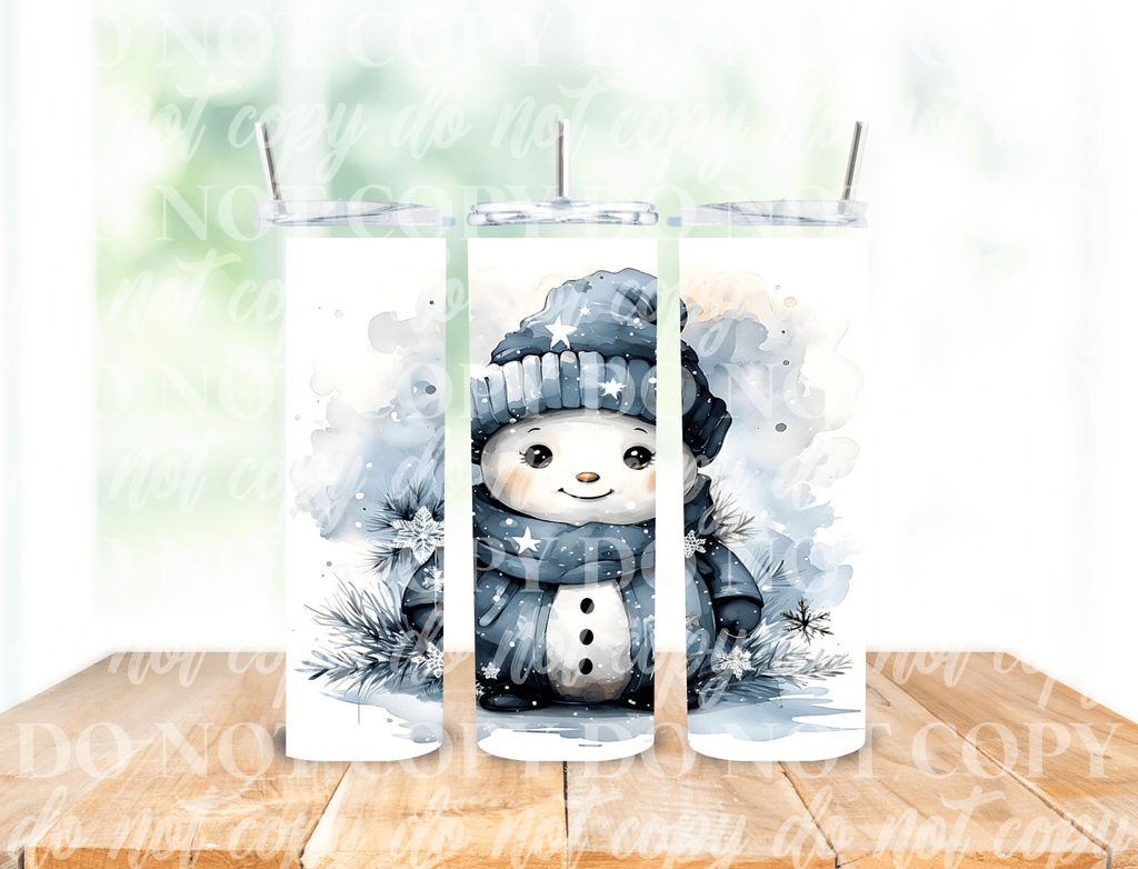 Customs By KC Tumbler Snowman Tumbler