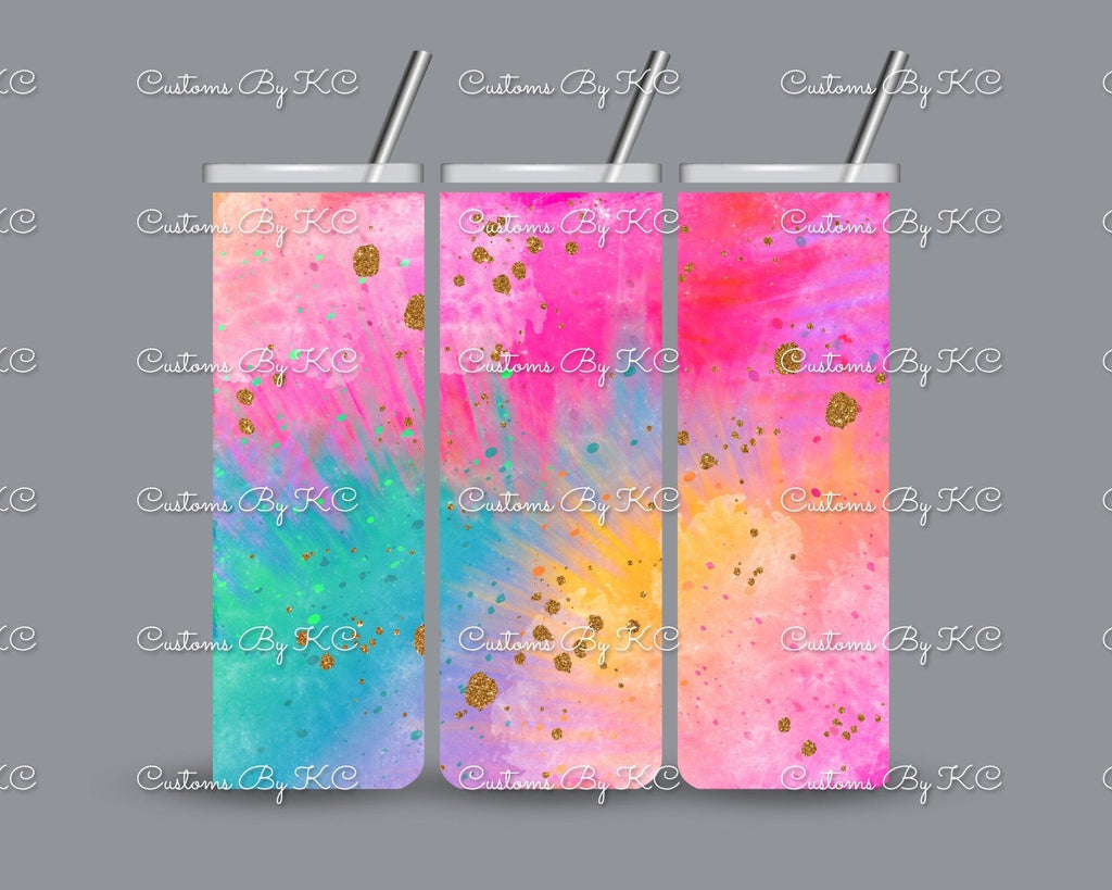 Customs By KC Watercolor Pastel Galaxy